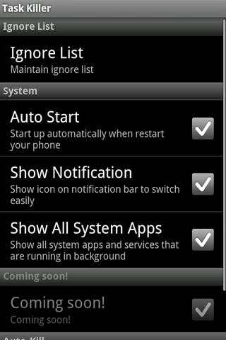 Task Killer screenshot 1