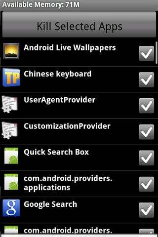 Task Killer screenshot 2