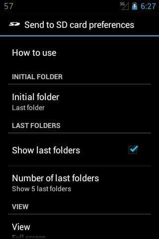 Send to SD card स्क्रीनशॉट 2