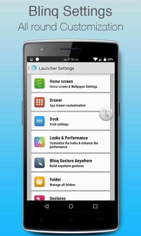 Blinq Lollipop Launcher скриншот 4