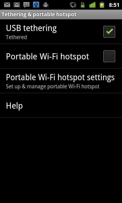 Free Auto Wifi USB tethering screenshot 1