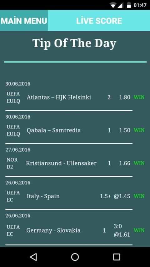 Daily Bet screenshot 2