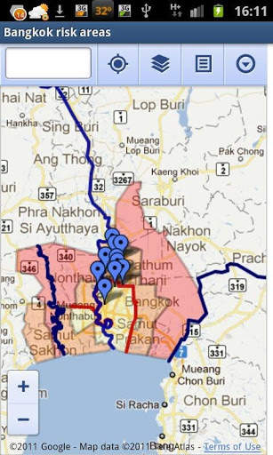 Thailand Flood Maps 2011 screenshot 3