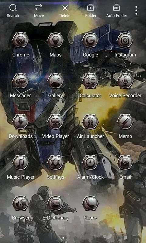 Robot Wars Launcher theme 1 تصوير الشاشة