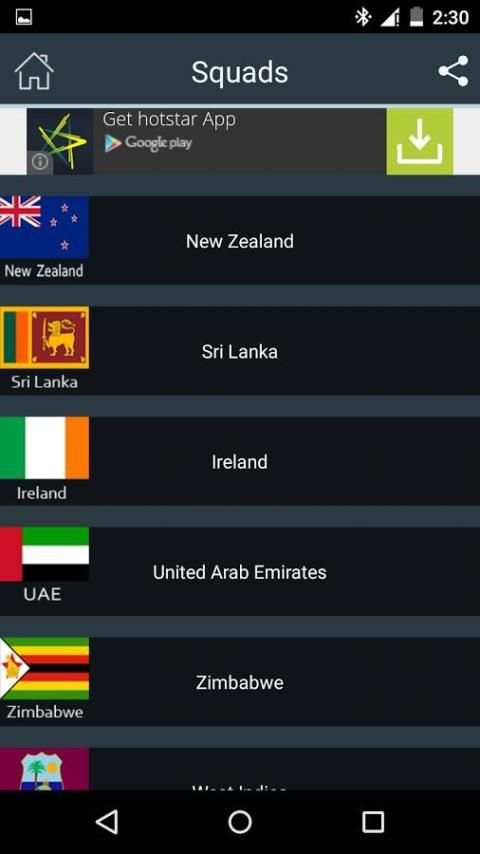 Cricket World Cup 2015 screenshot 1