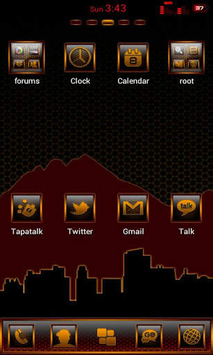SoBurnt(free) Go Launcher screenshot 1