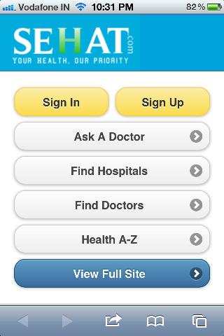 Sehat screenshot 1