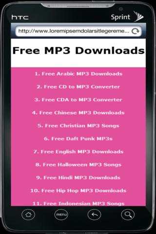 Free MP3 Downloads screenshot 1