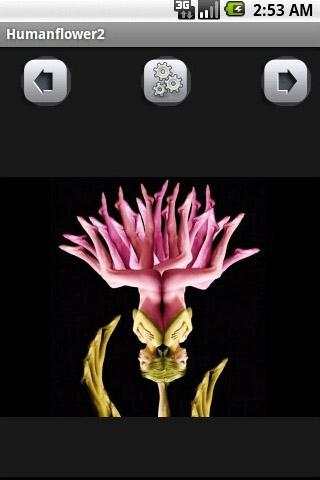 Human flowerWallpaper screenshot 1