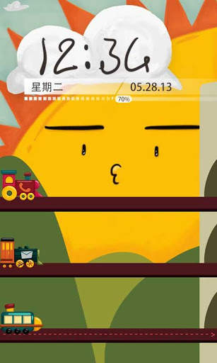 Choochoo GO Locker Theme 1 تصوير الشاشة