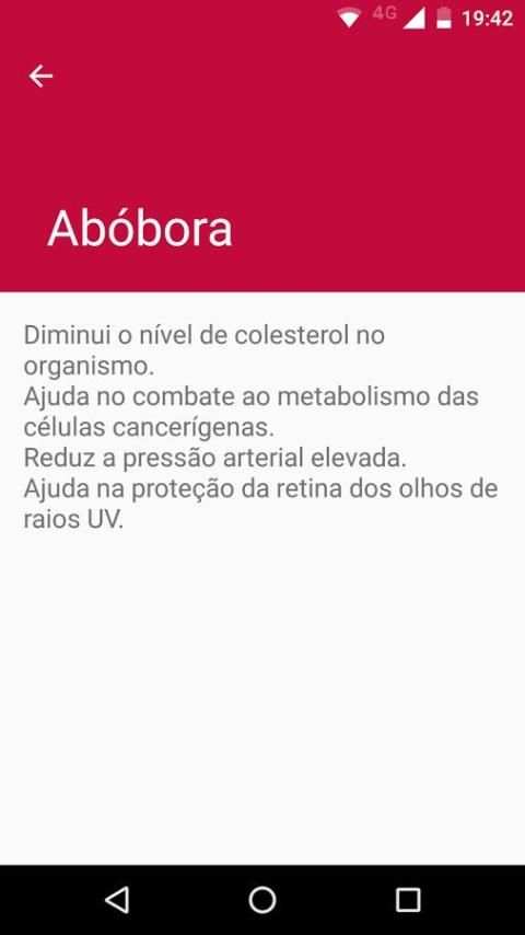 Benefícios dos alimentos screenshot 1