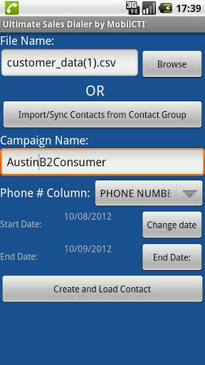 MobilCTI Power Dialer Lite screenshot 3