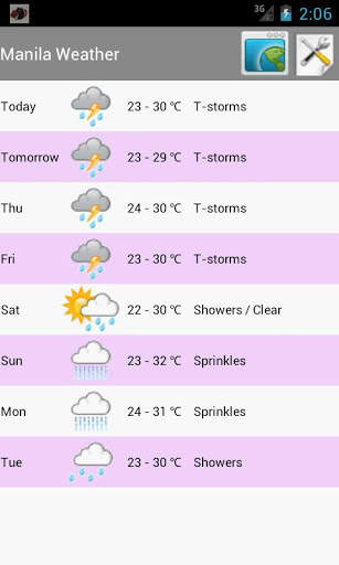 Philippines Weather स्क्रीनशॉट 1