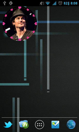 Vampire Diaries Damon clock screenshot 1