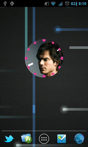 Vampire Diaries Damon clock screenshot 2