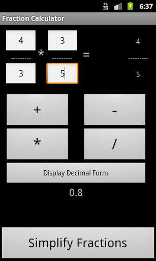 Fraction Calculator Free screenshot 3