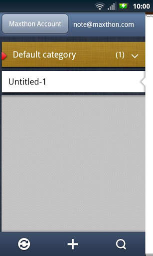 Maxthon SkyNote 1 تصوير الشاشة