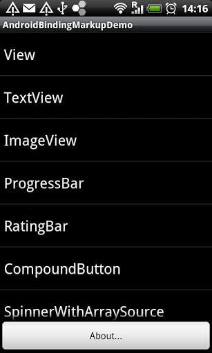 Markup Demo: Android Binding screenshot 2