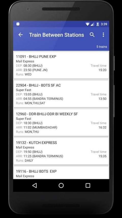 Indian Rail Enquiry 20 تصوير الشاشة