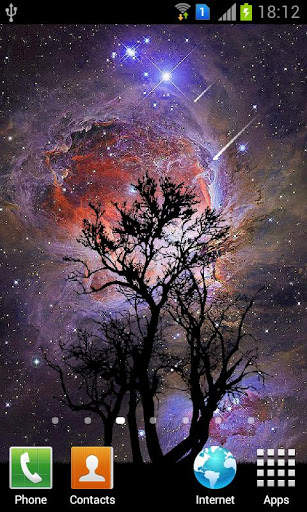 Meteor shower LWP free screenshot 1