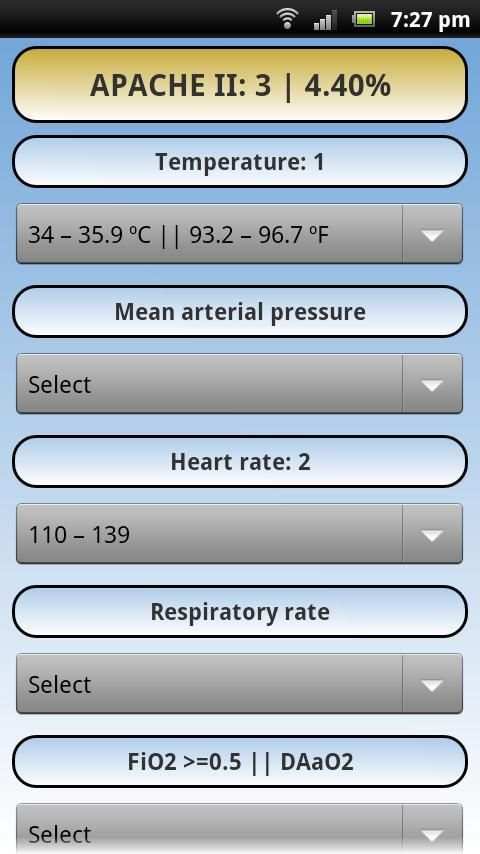 APACHE II Free screenshot 1