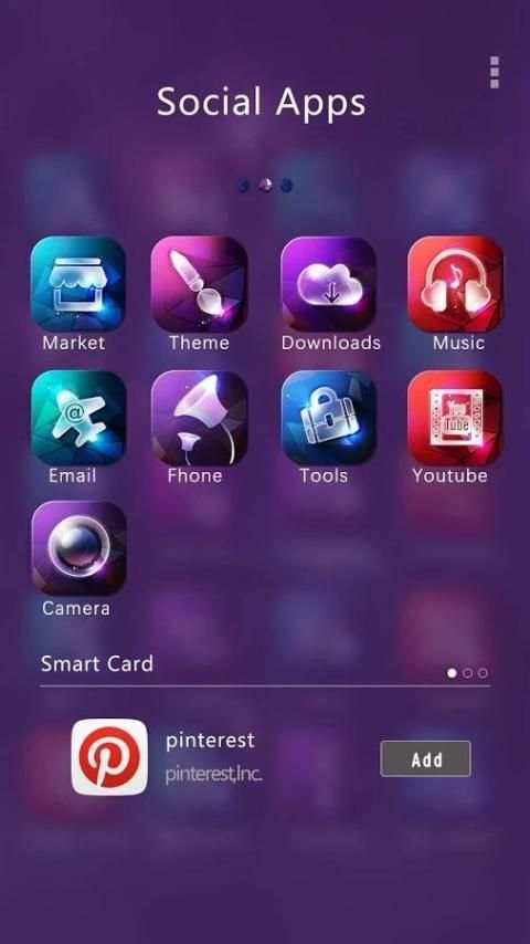 Fluorescent Light Go Launcher screenshot 3