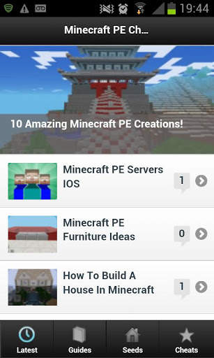 Minecraft PE Cheats &amp; Seeds screenshot 2