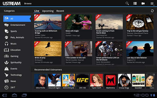 Ustream WiFi Only screenshot 2