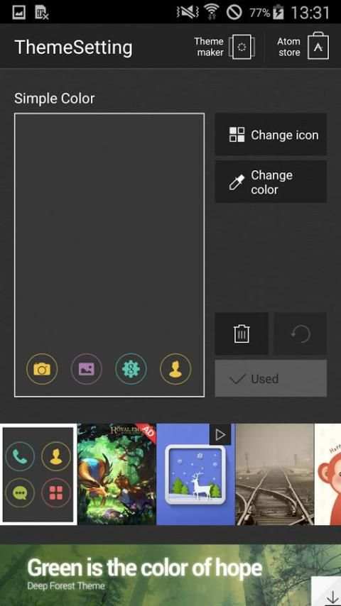 Simple Color Atom Theme screenshot 7