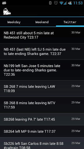Caltrain Schedule screenshot 5