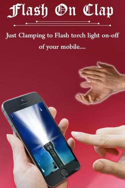 Flash Light On Clap screenshot 1