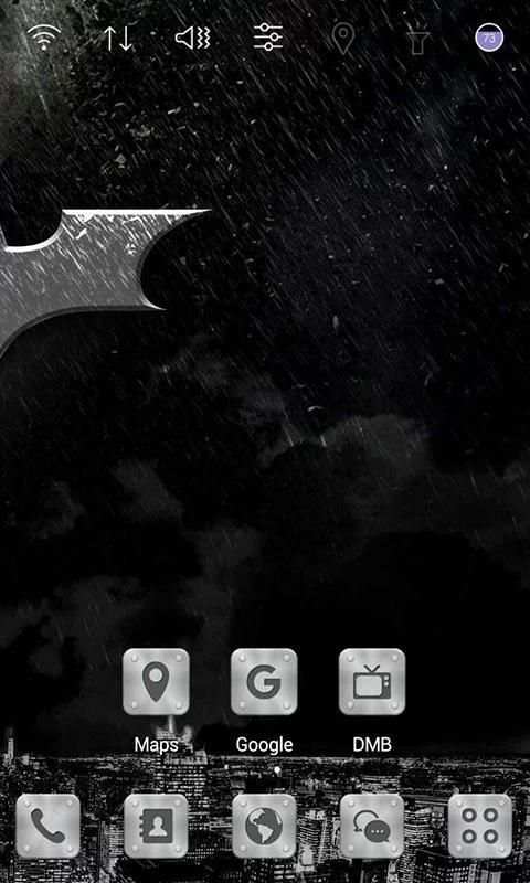 Black Dark Hero Launcher theme screenshot 3