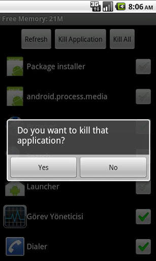 Free Task Killer screenshot 2