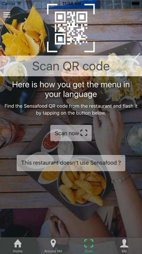 Sensafood, menu in my language screenshot 1