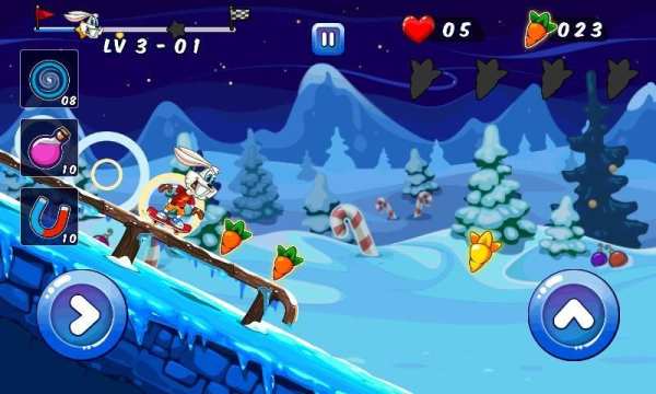 Looney Bunny Skater Dash скриншот 1