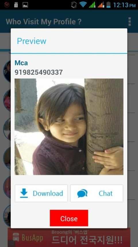 Who visited profile-whatsapp screenshot 1