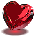 Red heart Widget icon