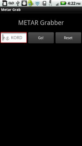 METAR Grabber screenshot 1
