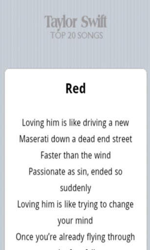 Taylor Swift Songs screenshot 3