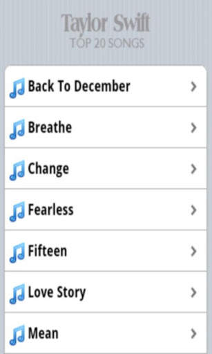 Taylor Swift Songs screenshot 2