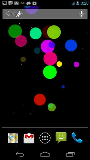 Color Bubbles LWP screenshot 2