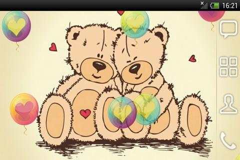 Cute Teddy Bear Live Wallpaper screenshot 2