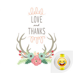 ikon Wedding Floral Antler Stickers