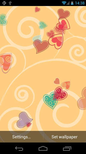 Candy Hearts Live Wallpaper screenshot 2