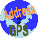 GPS Coordinates and Address icon