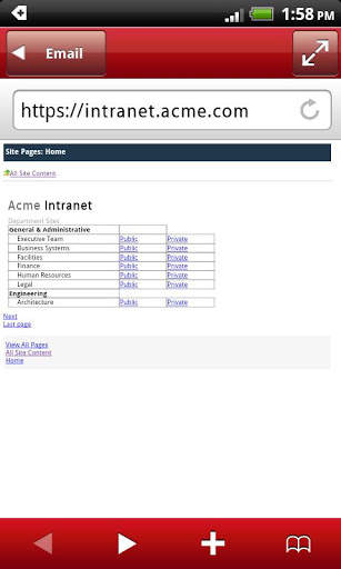 GMA for Android 2.3 screenshot 1