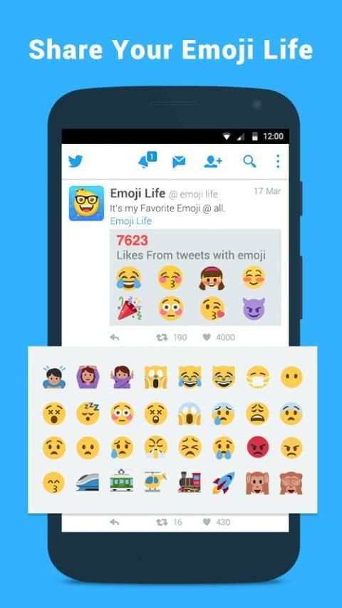 Emoji Life for Twitter 2 تصوير الشاشة