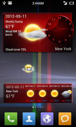 PointWeather RedTheme screenshot 1