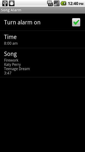 Song Alarm screenshot 1