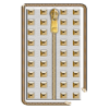Gold Stud Zipper Screen Lock أيقونة